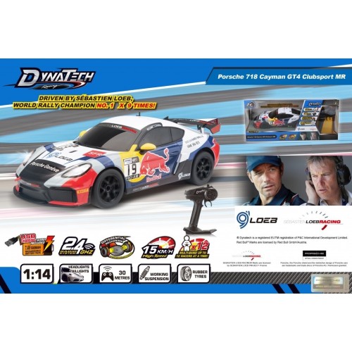 Dynatech RC - Club Sport Official 1:14 | Porsche 718 Cayman GT4 Club Sport MR 10479B 6951111800390