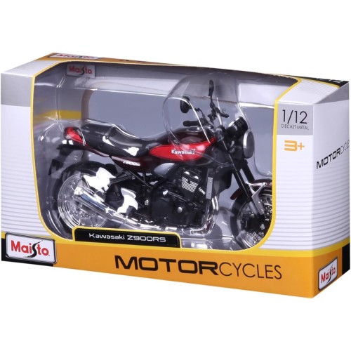 Maisto Kawasaki Z900rs: True-To-Original Μοντέλο Μοτοσικλέτας, 1:12, Με Ανάρτηση Και Πλαϊνό Σταντ, 17 Cm, Μαύρο 31101 / 33 09015