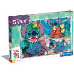 Clementoni Παιδικό Παζλ Maxi Super Color Disney Stitch 104 Τμχ 1210-23776 8005125237760