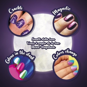 Lisciani The Moon Academy: Moon Nail Art - Nail Polish Creation Kit For Kids Ages  105649 8008324105649