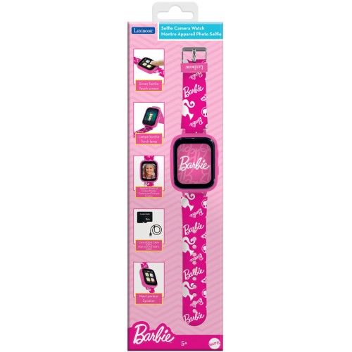 Lexibook Barbie Kids Smartwatch With 8GB Memory Card Selfie Camera, Selfie Ψηφιακή Κάμερα-Ρολόι DMW070BB 3380743105642