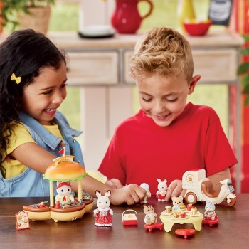 Epoch Sylvanian Families - 5757 Hamburger  - Dollhouse Playsets Σετ Παιχνιδιού Χάμπουργκερ - Κουκλόσπιτο 5757 5054131057575