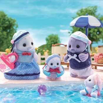Epoch Sylvanian Families - 5759 Seal Family  - Dollhouse Playsets 5759 5054131057599