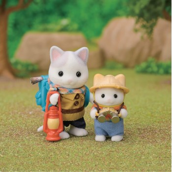 Epoch Sylvanian Families - 5763 Exciting Exploration Set -Latte Cat Brother And Baby 5763 5054131057636