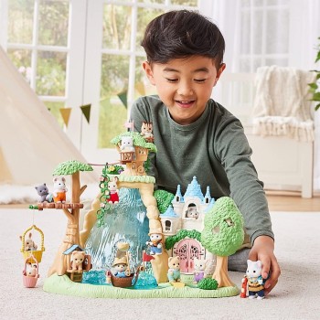 Epoch Sylvanian Families - 5763 Exciting Exploration Set -Latte Cat Brother And Baby Σετ Εξερεύνησης 5763 5054131057636