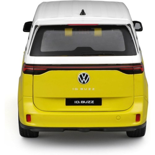 Maisto VW Id.Buzz 2023: Model Car In 1:25 Scale, Trunk And Doors Movable, White-Yellow 532914Y 32914 090159329145