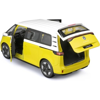 Maisto VW Id.buzz 2023: Μοντέλο Αυτοκινήτου σε Κλίμακα 1:25, Πορτμπαγκάζ και Πόρτες Κινητά, Λευκό-κίτρινο 532914y 32914 09015932