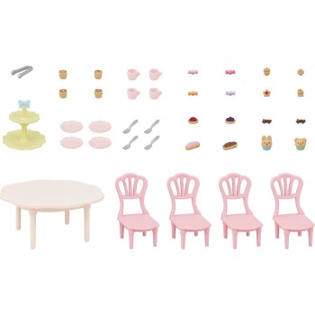 Epoch Sylvanian Families Sweets Party Set Σετ Πάρτι Με Γλυκά - Σετ Παιχνιδιού Κουκλόσπιτου 5742 5054131057421