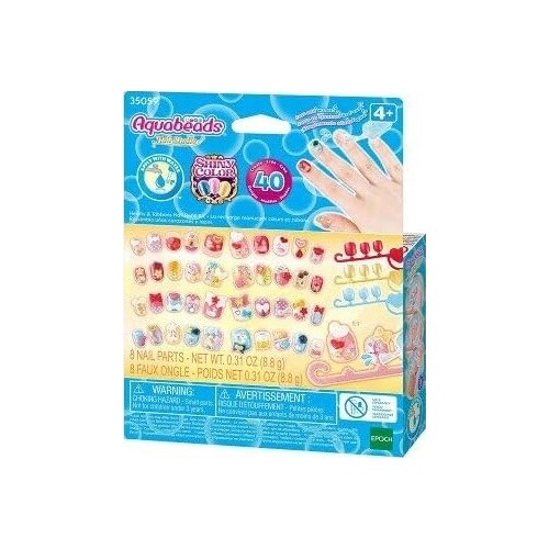 Epoch Aquabeads Nail - Hearts And Ribbons Nail Refill Kit- Κιτ Αναπλήρωσης Νυχιών Καρδιές Και Κορδέλες 35059 5054131350591