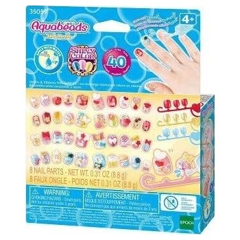 Epoch Aquabeads Nail - Hearts And Ribbons Nail Refill Kit 35059 5054131350591