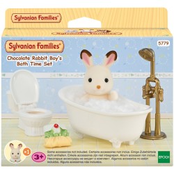 Epoch the Sylvanian Families Sunny Rabbit Boy's Bath Time set 5779 5054131057797