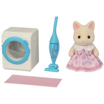 Epoch the Sylvanian Families Floral cat Girl's Wash & Clean set 5775 5054131057759