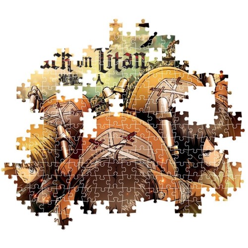 Clementoni Παζλ High Quality Collection Attack On Titans 1000 Τμχ - Compact Box 1260-39923 8005125399239