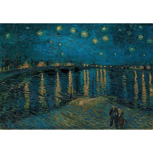 Clementoni Museum Collection Van Gogh Puzzle: Starry Night Over the Rhine 1000 Pieces - Compact Box 1260-39789 8005125397891