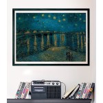 Clementoni Museum Collection Van Gogh Puzzle: Starry Night Over the Rhine 1000 Pieces - Compact Box 1260-39789 8005125397891