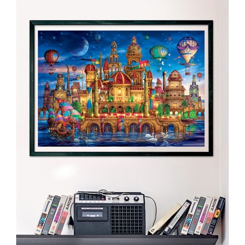 Clementoni Puzzle High Quality Collection Downtown 1000 Pcs - Compact Box 1220-39778 8005125397785