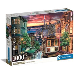 Clementoni Παζλ High Quality Collection Σαν Φρανσίσκο 1000 Τμχ - Compact Box 1220-39776 8005125397761