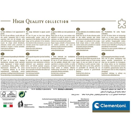 Clementoni Puzzle High Quality Collection Horses 1000 Pcs - Compact Box 1220-39771 8005125397716