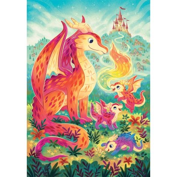 Clementoni Children's Puzzle Super Color Dragons 60 pcs 1200-26600 8005125266005