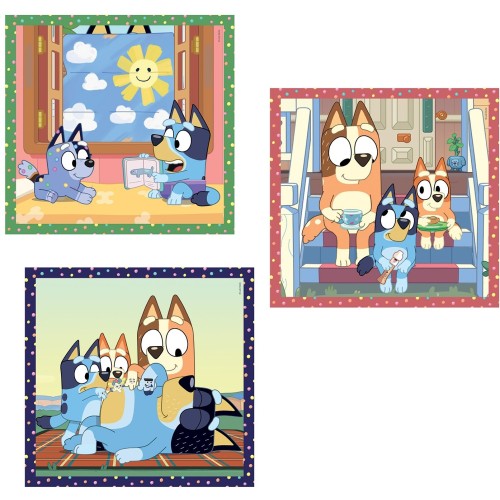 Clementoni Children's Puzzle Super Color Bluey 3X48 Pcs 1200-25308 8005125253081