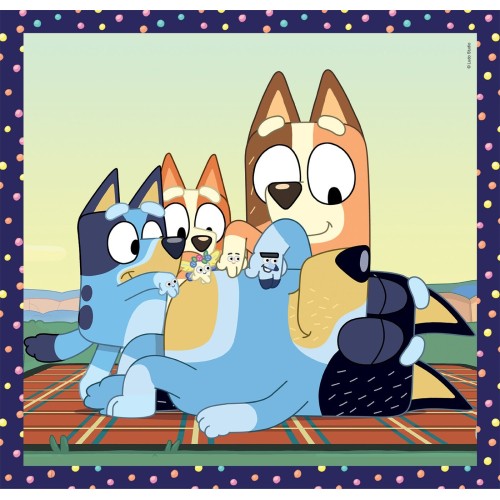 Clementoni Children's Puzzle Super Color Bluey 3X48 Pcs 1200-25308 8005125253081
