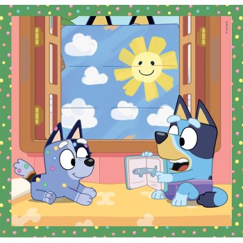 Clementoni Children's Puzzle Super Color Bluey 3X48 Pcs 1200-25308 8005125253081