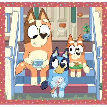 Clementoni Children's Puzzle Super Color Bluey 3X48 Pcs 1200-25308 8005125253081