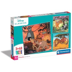 Clementoni Children's Puzzle Super Color Disney Classics 3X48 Pcs 1200-25299 8005125252992