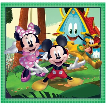 Clementoni Disney Mickey Mouse Children's Puzzle Super Color Disney Mickey And Friends 3X48 Pcs 1200-25298 8005125252985