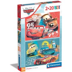 Clementoni Children's Puzzle Super Color Disney Cars 2X20 Pcs 1200-24808 8005125248087