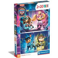 Clementoni Children's Puzzle Super Color Nickelodeon Paw Patrol The Mighty Movie 2X20 Pcs 1200-24805 8005125248056