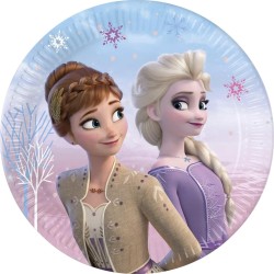 PROCOS Disney Frozen frozen paper plates 8 pieces blue lilac 20 cm multi-coloured 095052 5201184940525