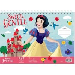 Diakakis imports Disney Princess Princess Drawing Block 23x33 40pcs Self-adhesive Stencils- 2p CHR 2sch Snow White-cinderella. 0