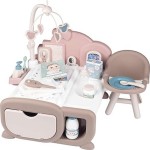 Smoby Baby Nurse Nursery 17 Piece Playset - Complete Space For The Child To 7/220379 3032162203798
