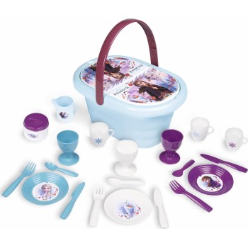 Smoby Disney Frozen frozen 2 childs picnic basket | pretty picnic basket with folding lid  20 c 7/310511 3032163105114