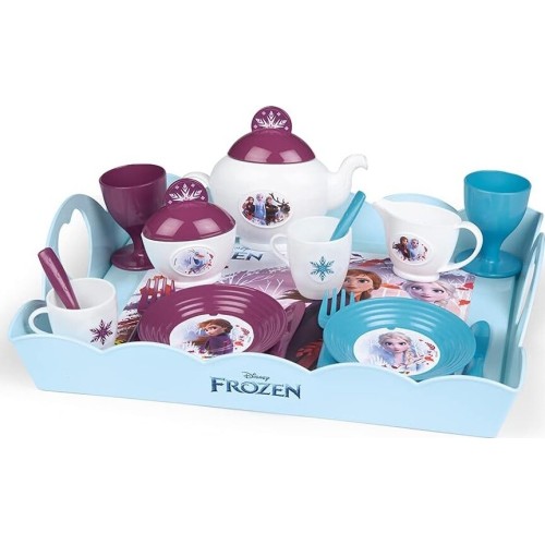 Smoby Disney Frozen frozen 2  tea party tray set | pretty tea time tray with 17 accessories inc 7/310513 3032163105138