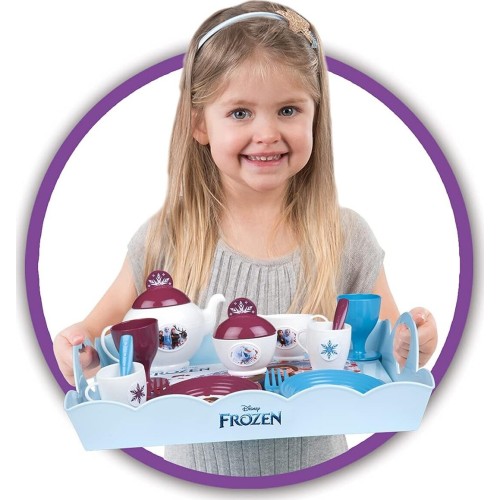 Smoby Disney Frozen frozen 2  tea party tray set | pretty tea time tray with 17 accessories inc 7/310513 3032163105138