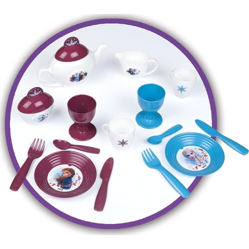 Smoby Disney Frozen frozen 2  tea party tray set | pretty tea time tray with 17 accessories inc 7/310513 3032163105138