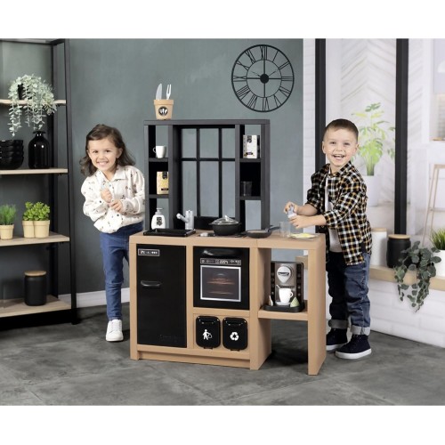 Smoby Κουζίνα Loft Evolutive – Urban Style Κουζίνα Περιλαμβάνει 32 Αξεσουάρ 7/312600 3032163126003