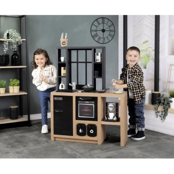 Smoby Κουζίνα Loft Evolutive – Urban Style Κουζίνα Περιλαμβάνει 32 Αξεσουάρ 7/312600 3032163126003