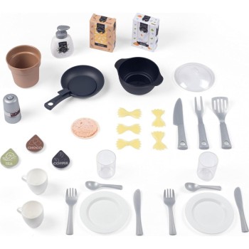 smoby kitchen loft – urban style kitchen includes 32 accessories, stylish s 7/312600 3032163126003