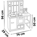 smoby kitchen loft – urban style kitchen includes 32 accessories, stylish s 7/312600 3032163126003