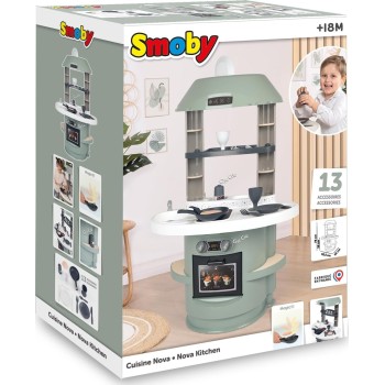 Smoby Nova Κουζίνα - Παιχνίδι Κουζίνα Με Εστιατόριο, Σκεύη Και Αξεσουάρ 312700 3032163127000