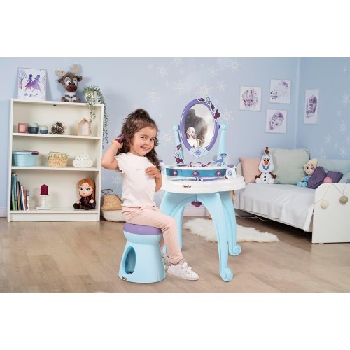 Smoby Disney Frozen Disney, Frozen 2 In 1 Hairdressing Table, 10 Accessories: 1 Stool, 2 Flasks 7/320244 3032163202448