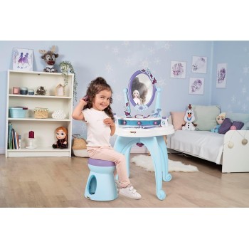 Disney Frozen Τουαλετα Ομορφιας Smoby Frozen 2 Σε 1 Dressing Table, 10 Αξεσουάρ 7/320244 3032163202448