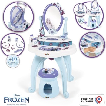 Disney Frozen Τουαλετα Ομορφιας Smoby Frozen 2 Σε 1 Dressing Table, 10 Αξεσουάρ 7/320244 3032163202448