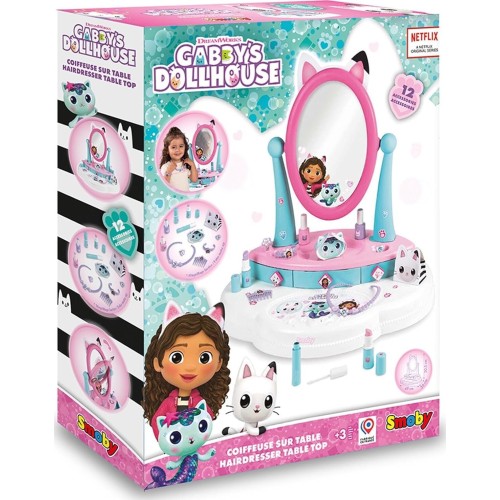 Smoby Gabbys Dollhouse Gabbys Στούντιο Ομορφιάς Σετ Παιχνιδιού Για Παιδιά Tabletop Dressing Table 7/320253 3032163202530