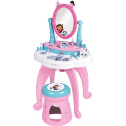 Smoby Gabbys Dollhouse 2 In 1 Dressing Table And Stool -12 Accessories Included - 7/320254 3032163202547