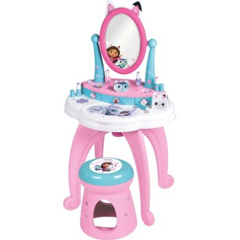 Smoby Gabbys Dollhouse Gabbys 2 Σε 1 Μπουντουάρ Και Σκαμπό, Περιλαμβάνονται 12 Αξεσουάρ 7/320254 3032163202547