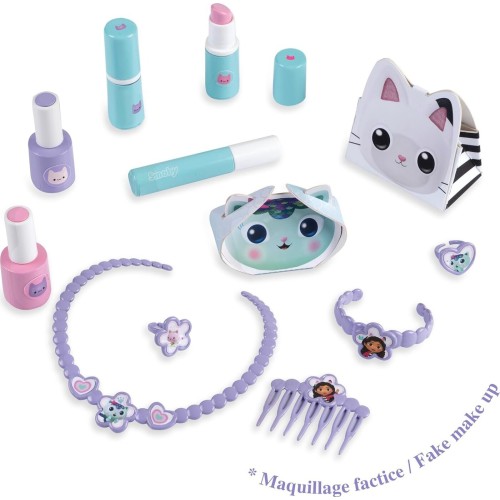 Smoby Gabbys Dollhouse 2 In 1 Dressing Table And Stool -12 Accessories Included - 7/320254 3032163202547